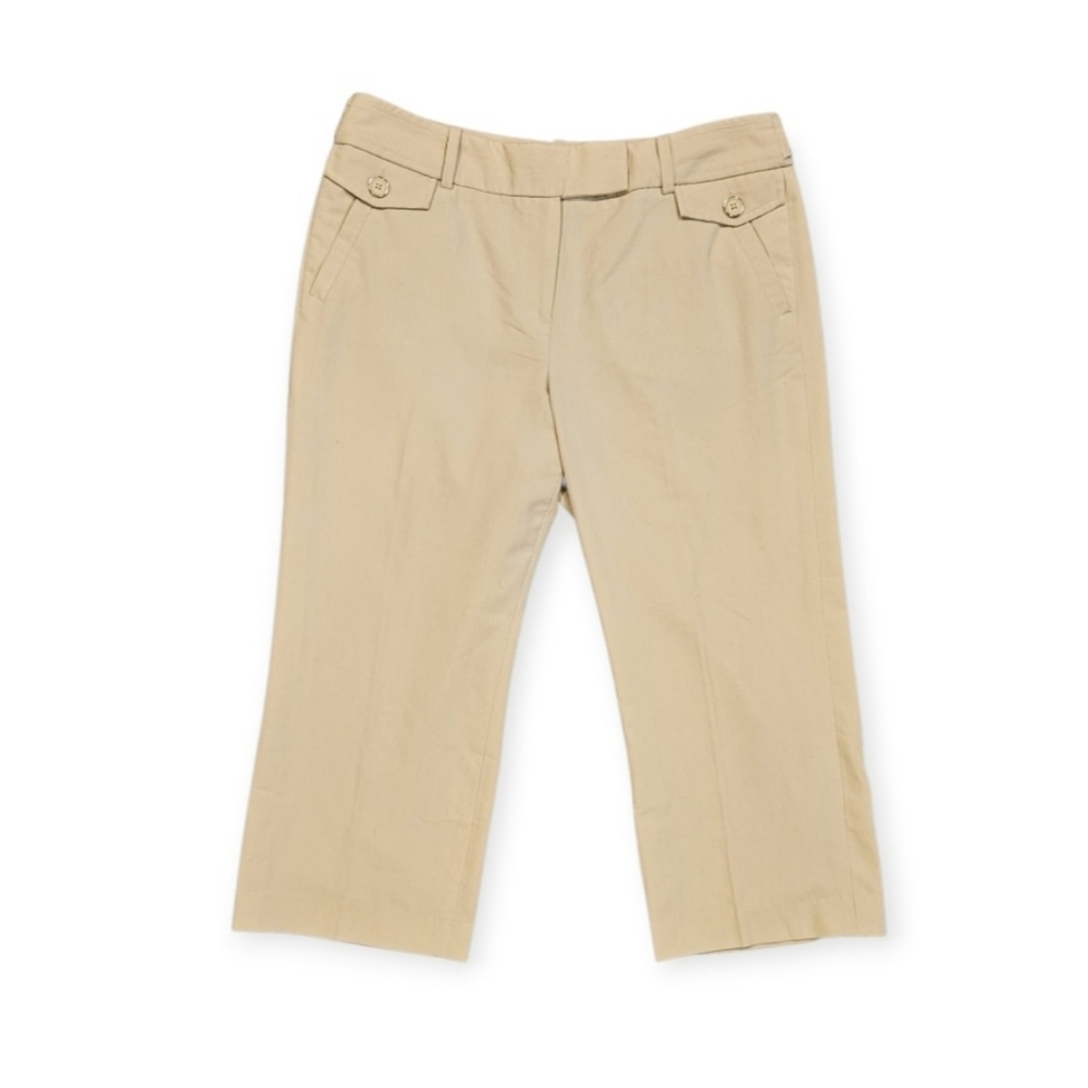 Like New, Women's Beige Dress Stretch Capri Pants Size 10